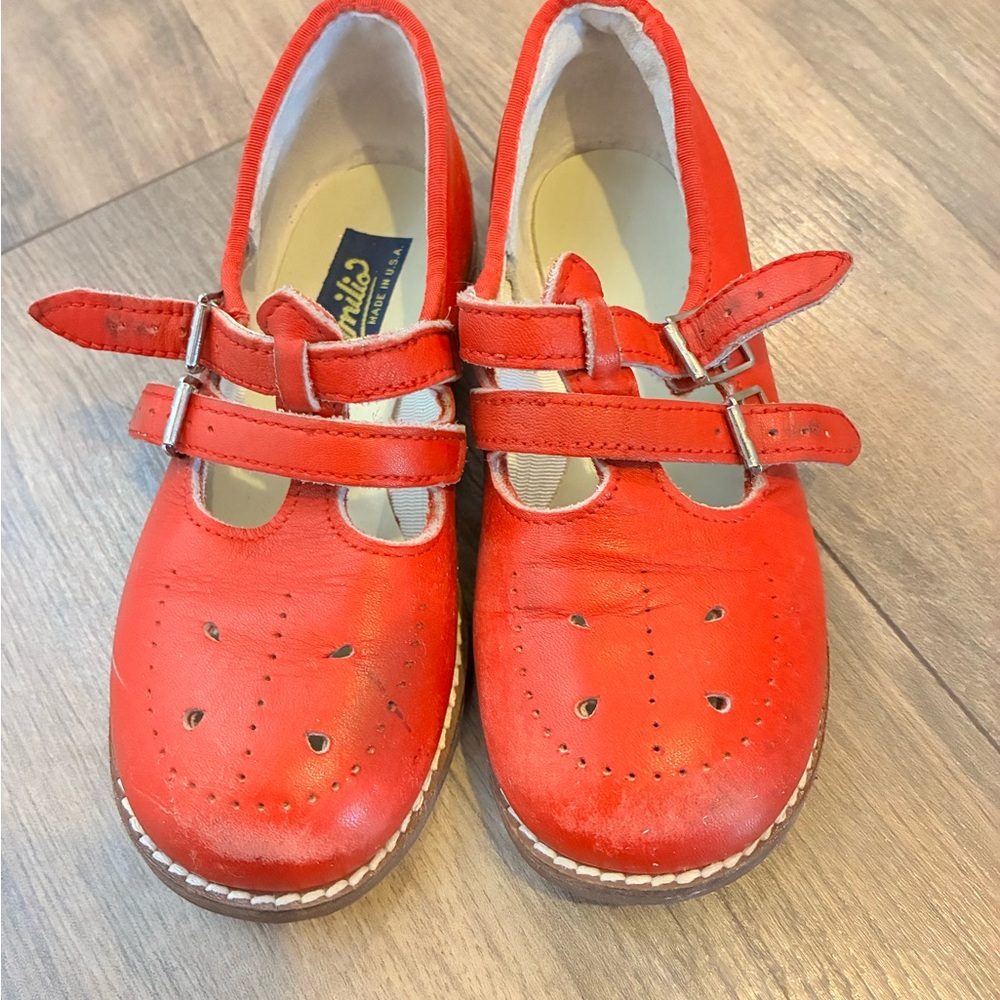 Stylish Red Kids Dress Shoes by